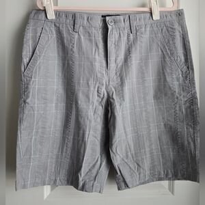 Apt. 9 Light Gray Plaid Men's Shorts